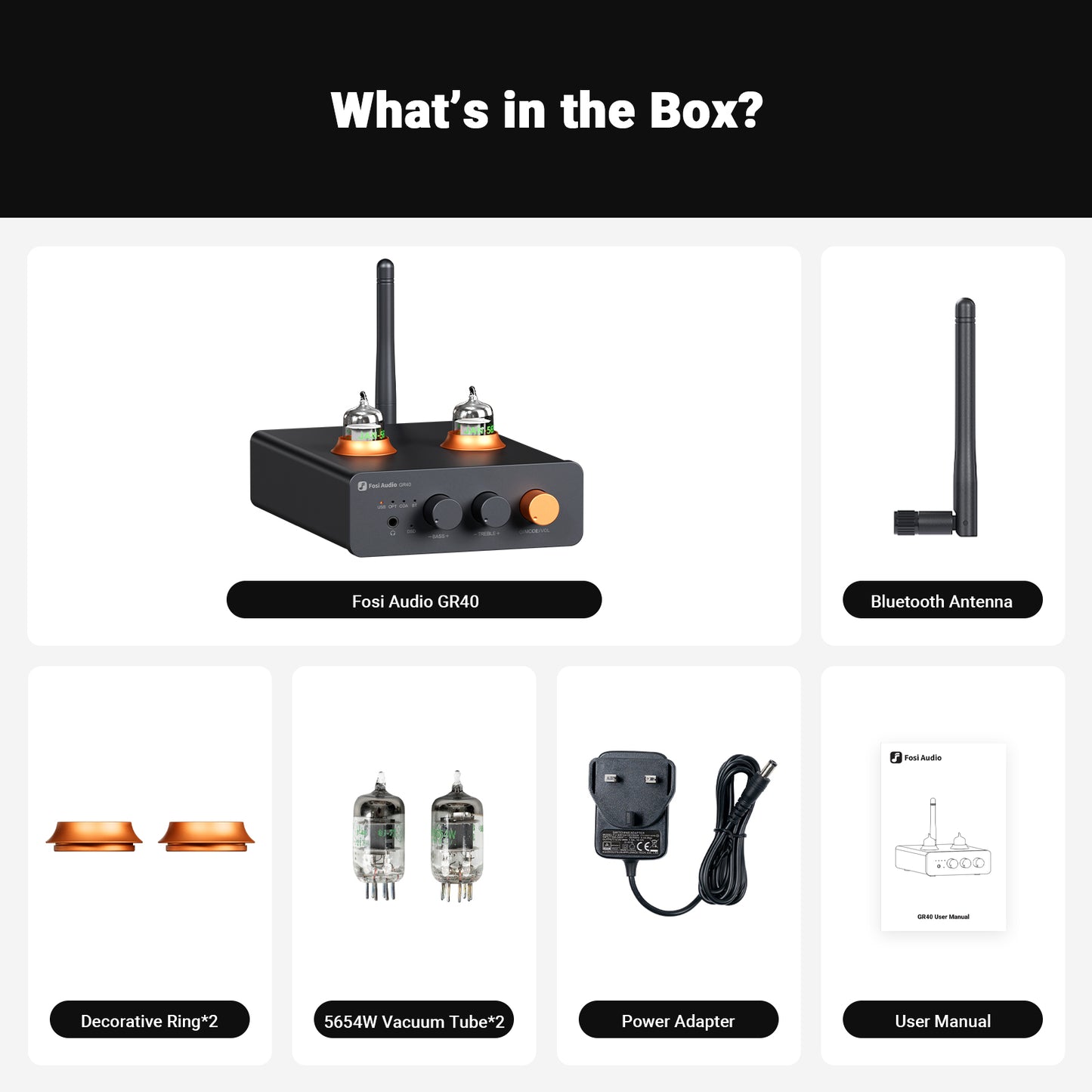 Fosi Audio GR40 Tube DAC Preamp