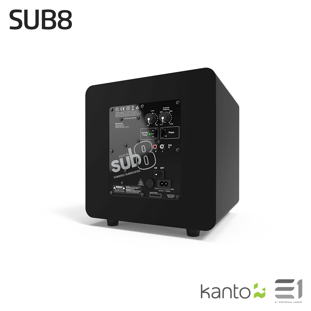 Kanto Audio SUB8 (2022) Powered Subwoofer