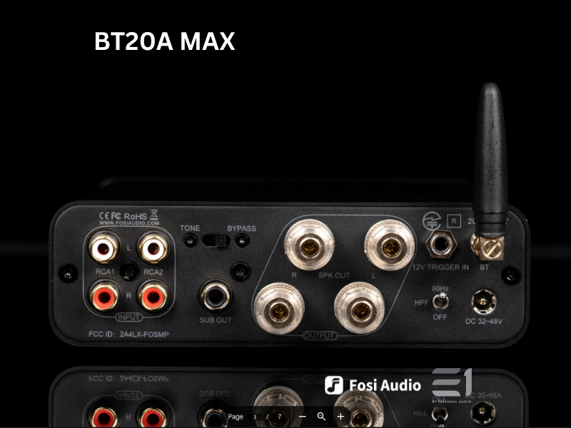 Fosi BT20A MAX DAC / 2.1 Class D Power Amplifier (2x 300W @ 4Ω)