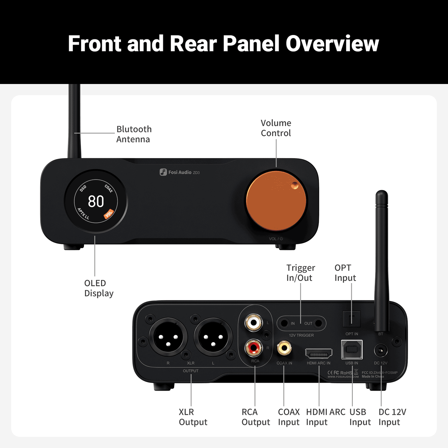 Fosi ZD3 DAC Pre-amplifier