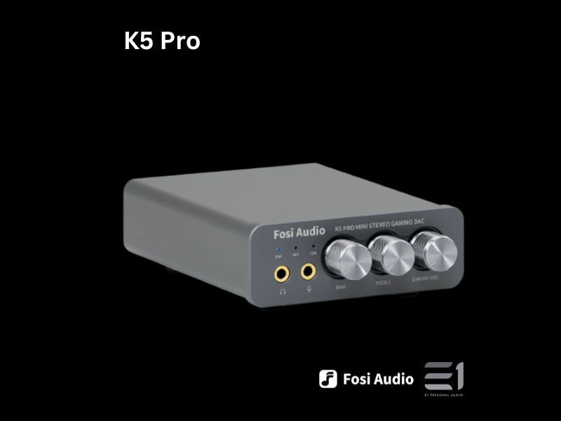 Fosi Audio K5 Pro Gaming DAC Headphone Amplifier