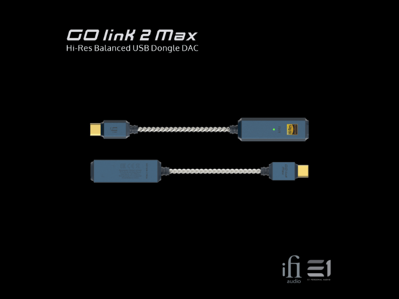 iFi GO-link 2 MAX DAC / Balanced Headphones Amplifier (Dongle)