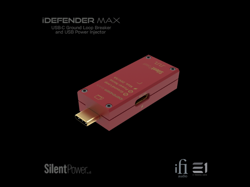 iFi iDefender MAX intelligent USB-C ground loop breaker and USB power injector