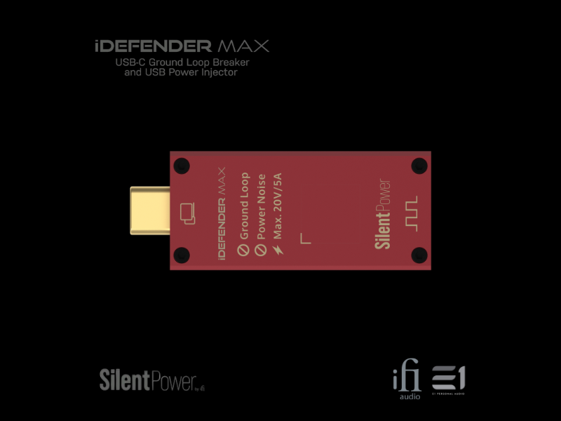 iFi iDefender MAX intelligent USB-C ground loop breaker and USB power injector