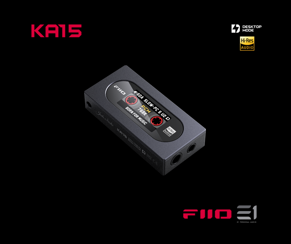 FiiO KA15 Balanced DAC / Headphones Amplifier (Dongle)