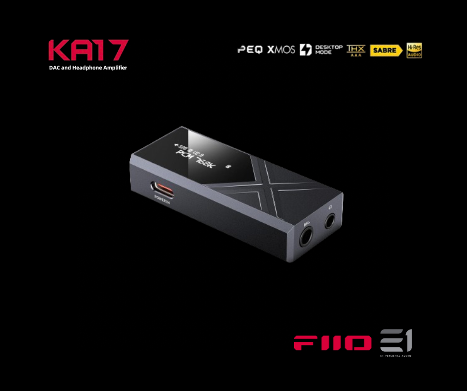 FiiO KA17 Portable DAC / Headphones Amplifier (Dongle)