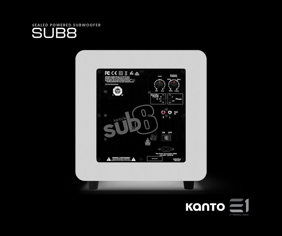 Kanto SUB8V Sealed Powered Subwoofer