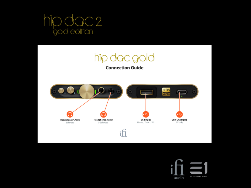 iFi hip-dac V2 Portable DAC / Amplifier Limited Gold Edition