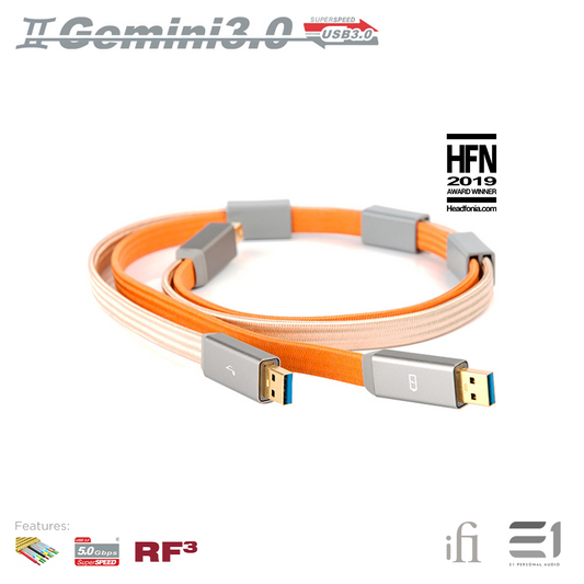 iFi Gemini 3.0 High-Quality Interference free audio USB cables