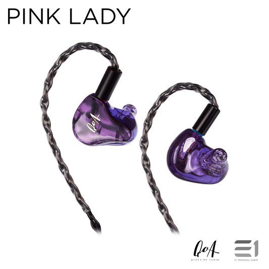 QoA Pink Lady Triple Driver Hybrid In-Ear Monitors