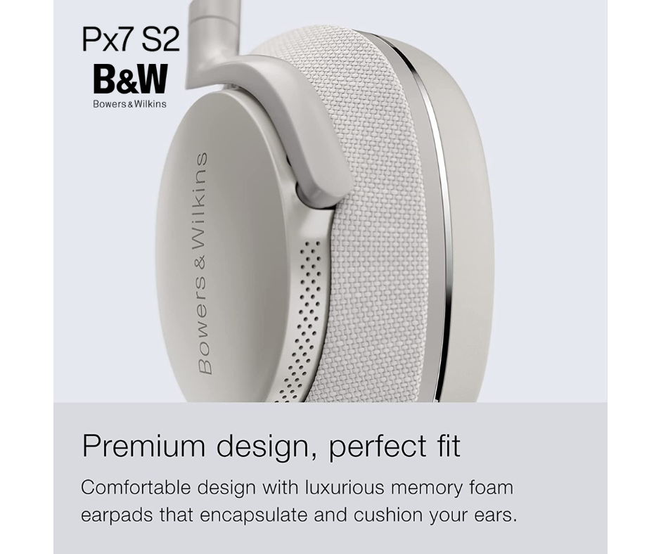 Bowers & Wilkins Px7 S2 Over-Ear Noise Canceling Headphones