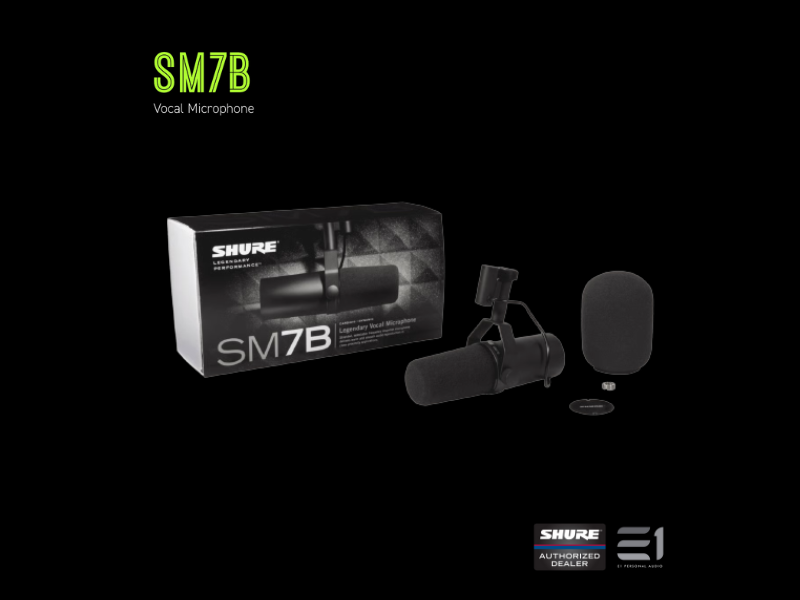 Shure SM7B Cardioid Studio Microphone