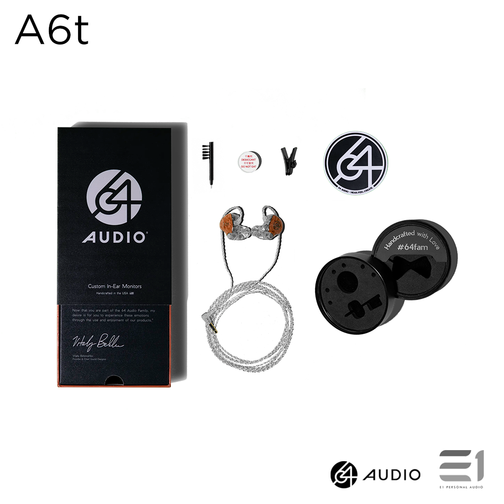 64audio A/U6t Custom/Universal In-ear Monitors