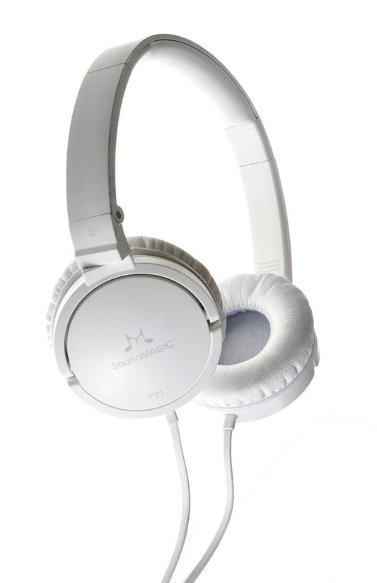 SoundMAGIC P21 On-Ear Headphones (White)